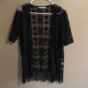Kimono / cardigan with tassels